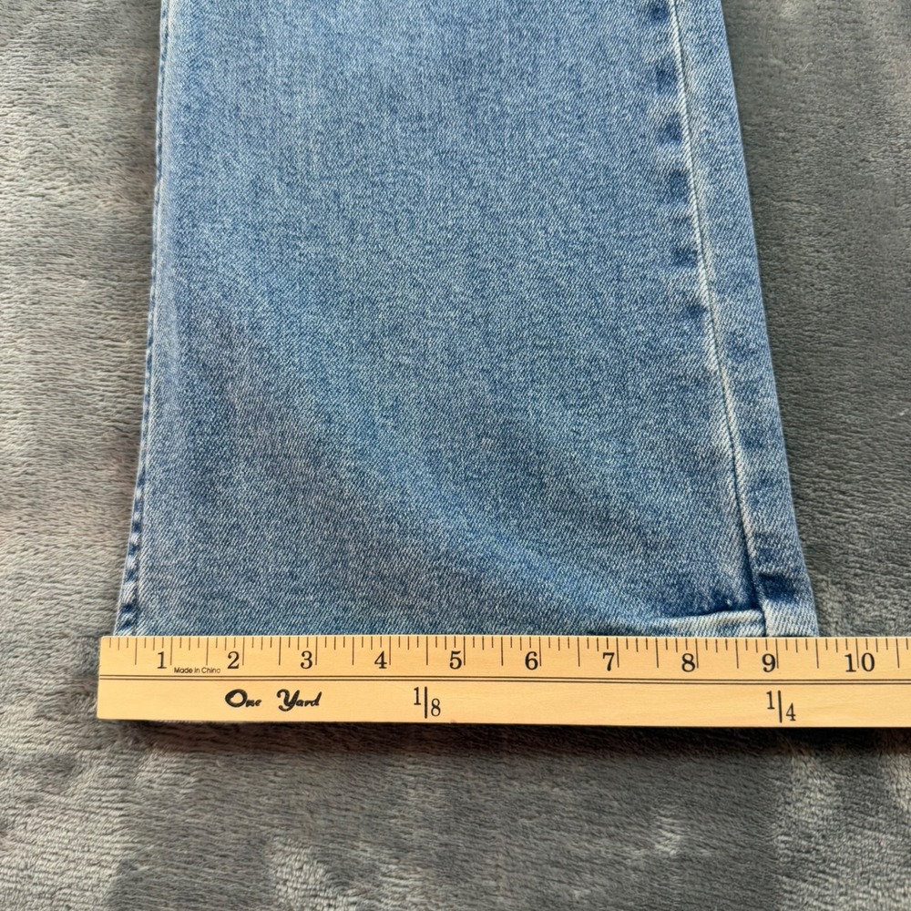 Hollister Relaxed Boot Jeans Light Wash Denim W28 L31 Mid Rise Womens - Picture 7 of 9